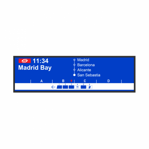 19.1" PID 1000 nits 16:3 Stretch Bar LCD Display Module