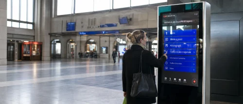 Interactive Wayfinding Kiosks — core hero view