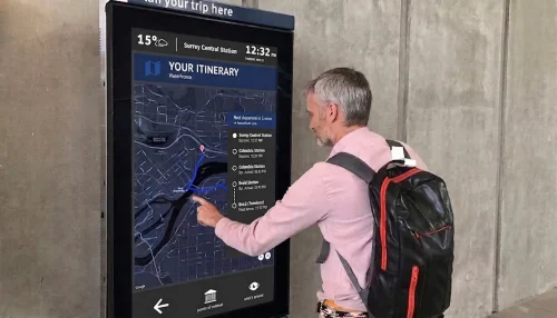 交互导引终端 Interactive wayfinding kiosk