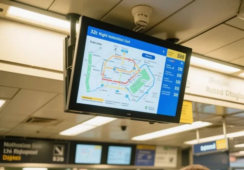 Metro ceiling-mounted PID indoor display 地铁车厢室内吊装信息显示屏（Fig. 02）
